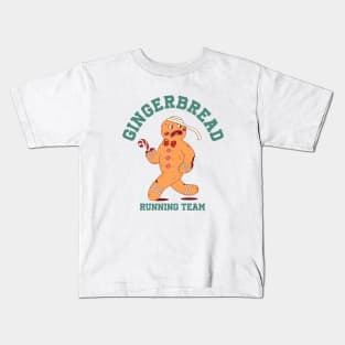 GINGERBREAD RUNNING TEAM Kids T-Shirt